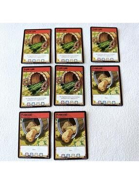 Near Mint 2003 Neopets TCG Vegetables Bundle of 8 Trading Cards